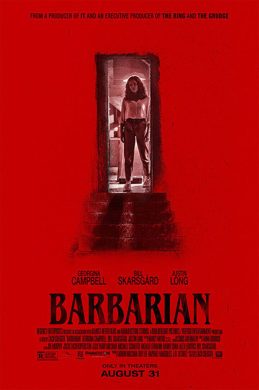 Barbarian Horror Movie Cregger Skarsgard Campbell Long 2022 Poster Wall Art Print Home Wall Decor - xonomax