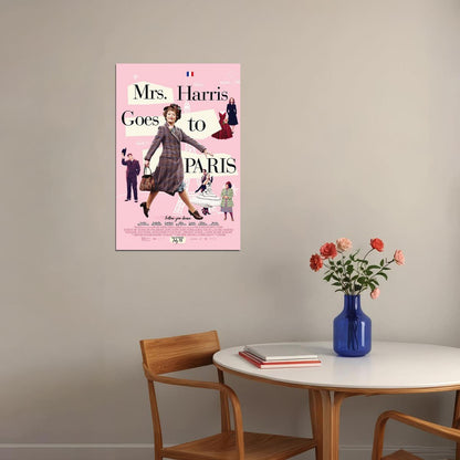Mrs. Harris Goes To Paris Drama Comedy Movie Fabian 2022 Poster Wall Art Print Home Wall Decor - xonomax