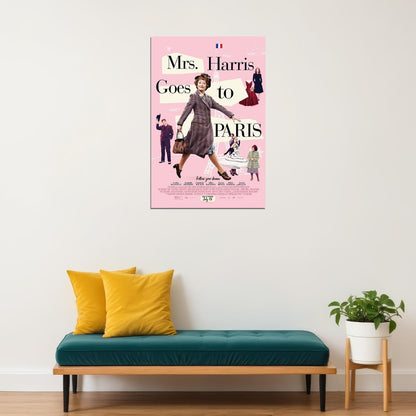 Mrs. Harris Goes To Paris Drama Comedy Movie Fabian 2022 Poster Wall Art Print Home Wall Decor - xonomax