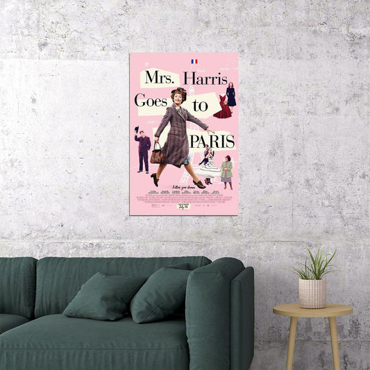 Mrs. Harris Goes To Paris Drama Comedy Movie Fabian 2022 Poster Wall Art Print Home Wall Decor - xonomax
