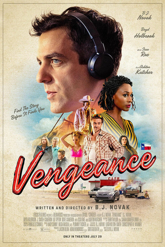 Vengeance American Black Comedy Movie Novak Cameron 2022 Poster Wall Art Print Home Wall Decor - xonomax