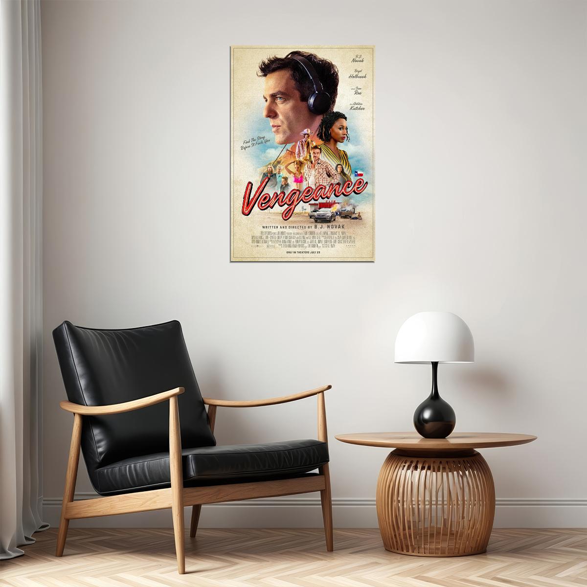 Vengeance American Black Comedy Movie Novak Cameron 2022 Poster Wall Art Print Home Wall Decor - xonomax