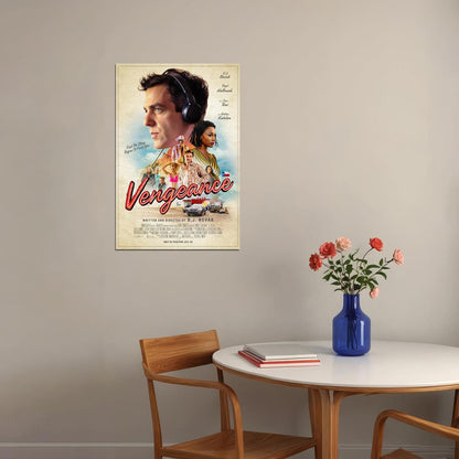 Vengeance American Black Comedy Movie Novak Cameron 2022 Poster Wall Art Print Home Wall Decor - xonomax