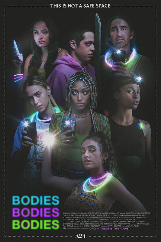 Bodies Bodies Bodies Black Comedy Horror Movie Reijin 2022 Poster Wall Art Print Home Wall Decor - xonomax