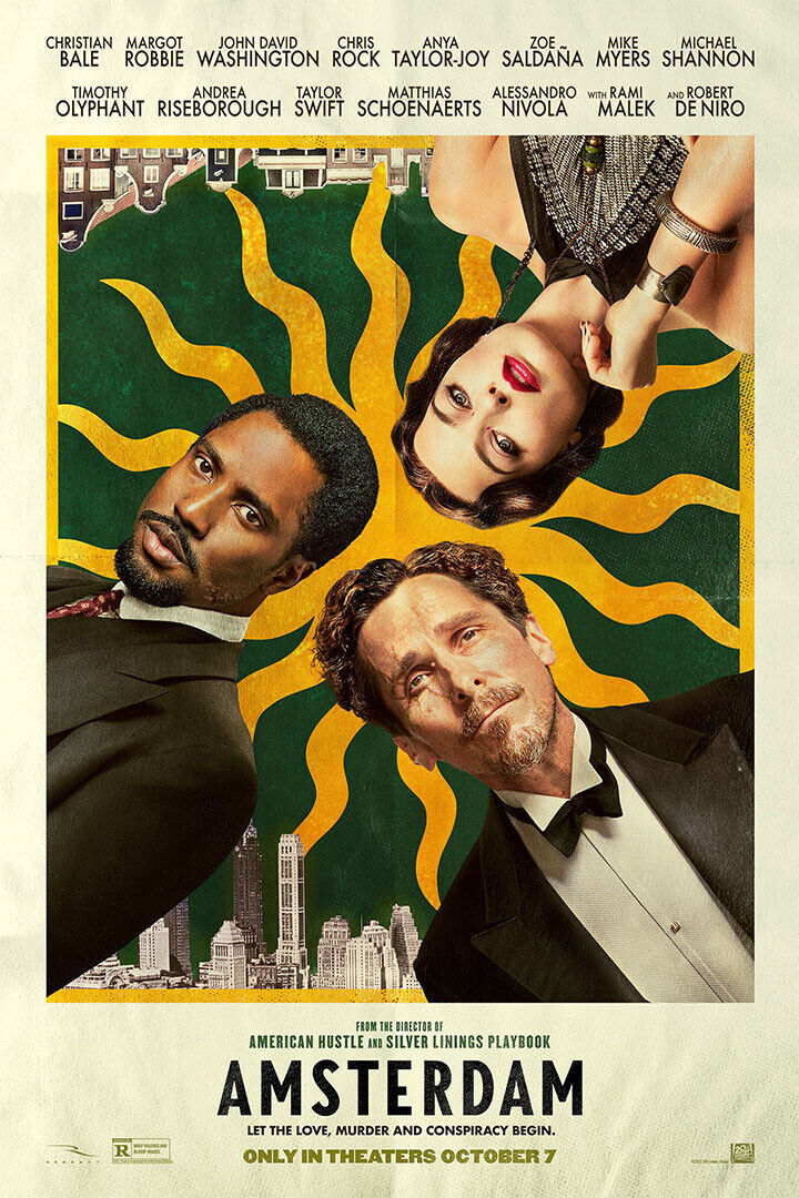 Amsterdam Comedy Thriller Movie Robbie Bale Swift Malek 20 Poster Wall Art Print Home Wall Decor - xonomax