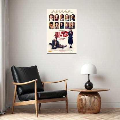 See How They Run Mystery Thriller Comedy Movie George 2022 Poster Wall Art Print Home Wall Decor