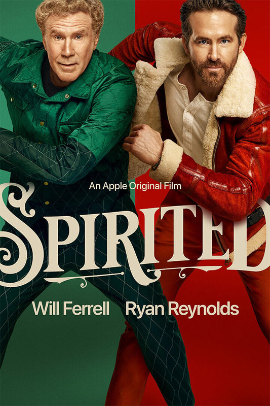 Spirited American Christmas Musical Comedy Movie Ferrell 2022 Poster Wall Art Print Home Wall Decor - xonomax