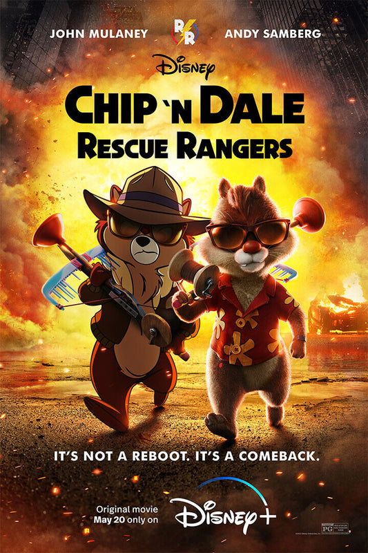 Chip 'n Dale Rescue Rangers Live Action Animated Adventure 2022 Poster Wall Art Print Home Wall Decor - xonomax