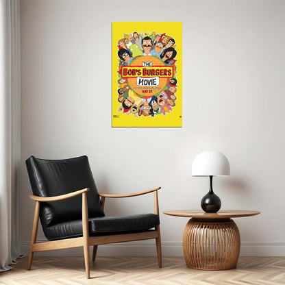 The Bob's Burguers Movie Animated Musical Comedy Bouchard 2022 Poster Wall Art Print Home Wall Decor - xonomax