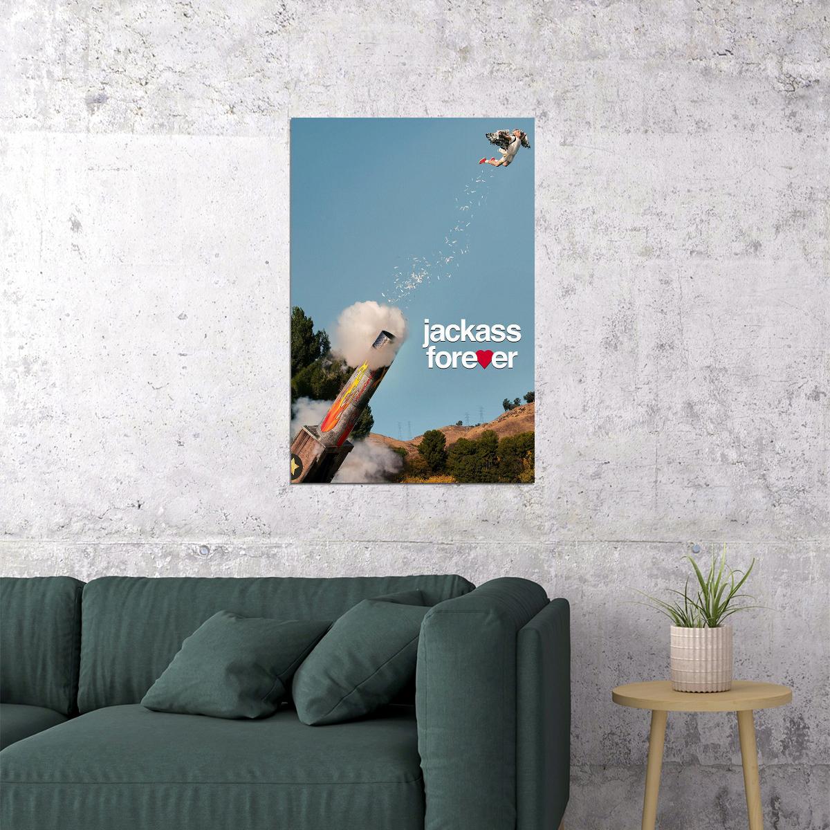 Jackass Forever Reality Comedy Movie Tremaine Knoxville 2022 Poster Wall Art Print Home Wall Decor - xonomax