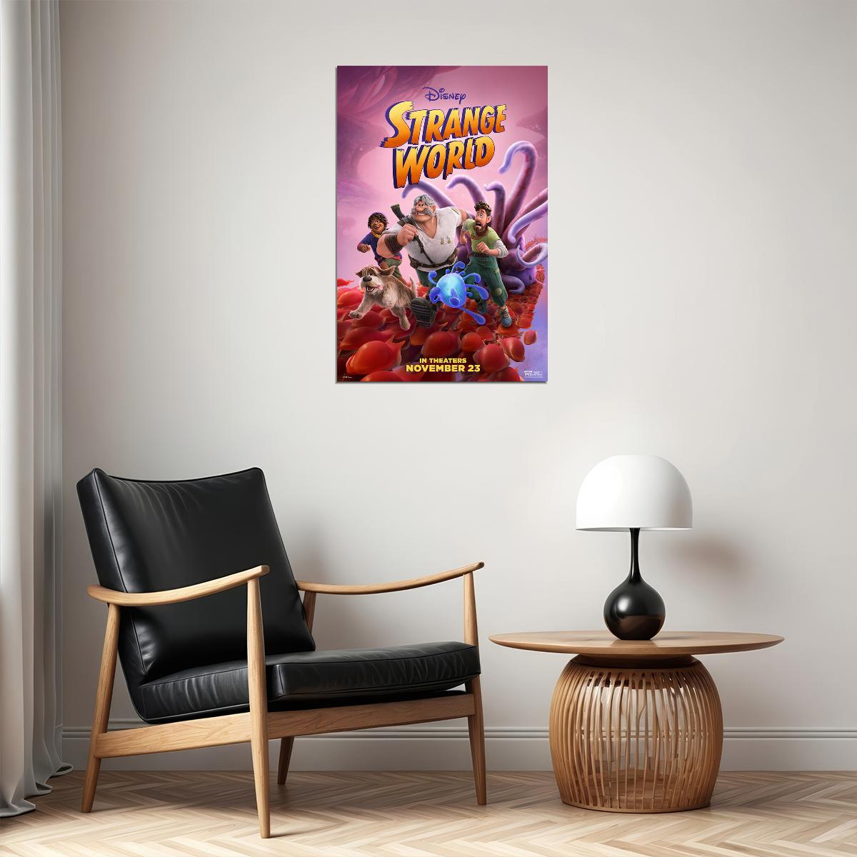 Strange World Adventure Action Animation Movie Poster Wall Art Print Home Wall Decor - xonomax