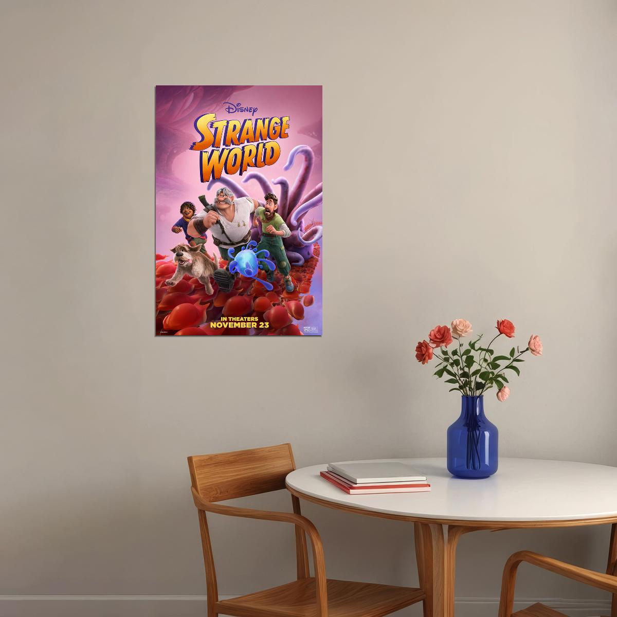 Strange World Adventure Action Animation Movie Poster Wall Art Print Home Wall Decor - xonomax