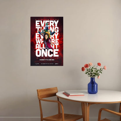 Everything Everywhere All At Once Action Movie Poster Wall Art Print Home Wall Decor - xonomax