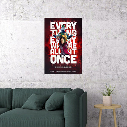 Everything Everywhere All At Once Action Movie Poster Wall Art Print Home Wall Decor - xonomax