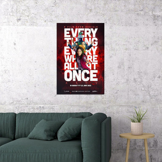 Everything Everywhere All At Once Action Movie Poster Wall Art Print Home Wall Decor - xonomax