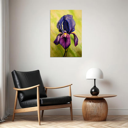 Iris Colorful Plants Flower Purple Poster Wall Art Print Home Wall Decor - xonomax