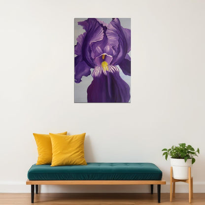 Flower Purple Iris Colorful Plants Poster Wall Art Print Home Wall Decor - xonomax