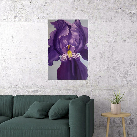 Flower Purple Iris Colorful Plants Poster Wall Art Print Home Wall Decor - xonomax