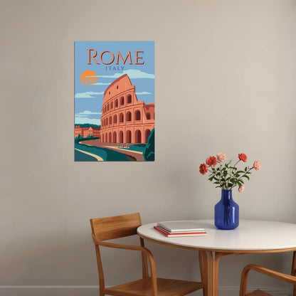 Rome City Landscape Travel Lovers Poster Wall Art Print Home Wall Decor
