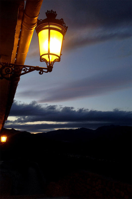 Street Light Dark Evening Sky Picture Poster Wall Art Print Home Wall Decor - xonomax