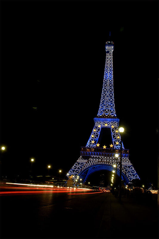 Boulevard Of Lights At Dusk Eiffel Paris Photo Poster Wall Art Print Home Wall Decor - xonomax