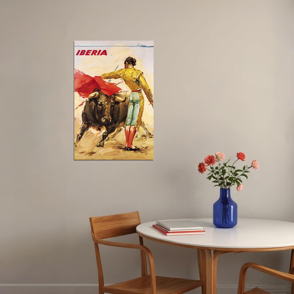 Mexico Bull Fighter Bull Fighting Oil Paint Porter Poster Wall Art Print Home Wall Decor - xonomax