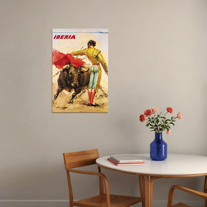 Mexico Bull Fighter Bull Fighting Oil Paint Porter Poster Wall Art Print Home Wall Decor - xonomax