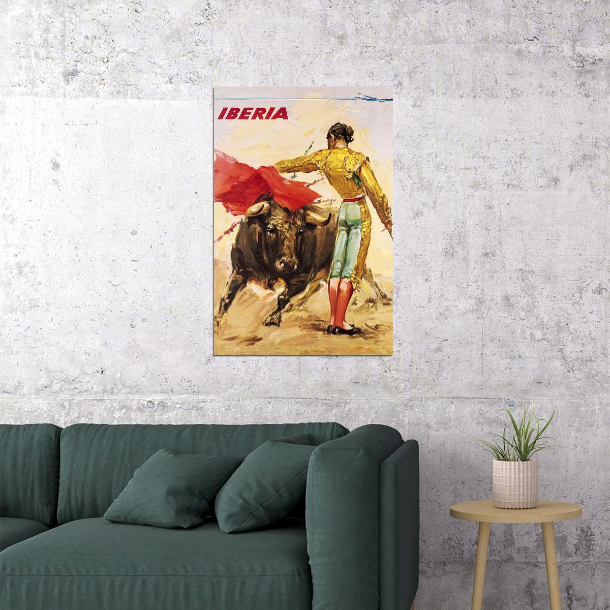 Mexico Bull Fighter Bull Fighting Oil Paint Porter Poster Wall Art Print Home Wall Decor - xonomax