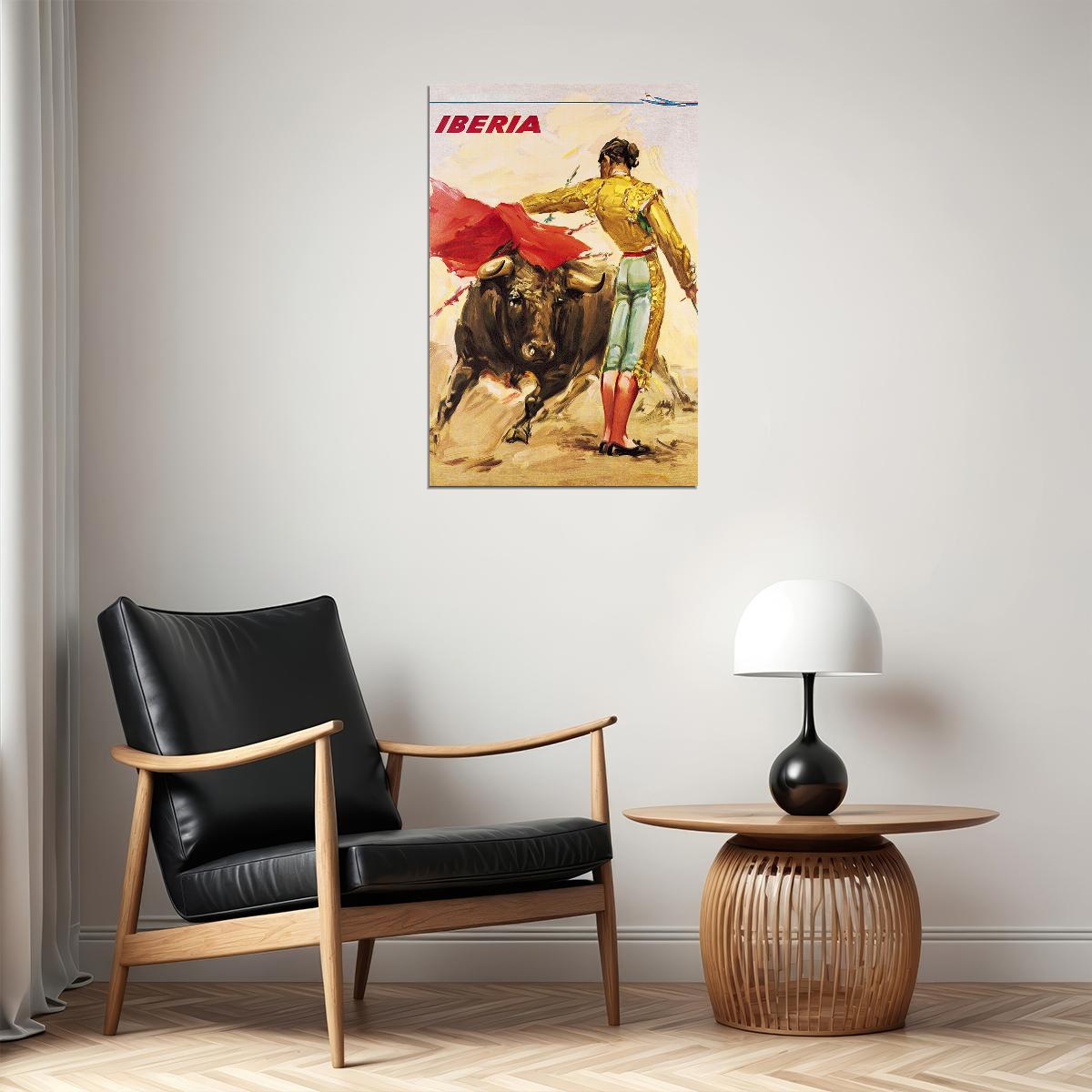 Mexico Bull Fighter Bull Fighting Oil Paint Porter Poster Wall Art Print Home Wall Decor - xonomax