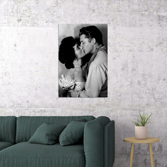French Romantic Vintage Kiss Photo Poster Wall Art Print Home Wall Decor - xonomax
