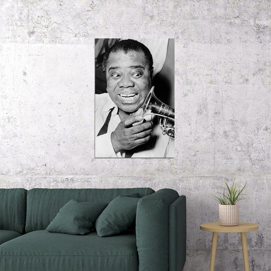 Louis Armstrong Artist Jazz Musician Vintage Poster Wall Art Print Home Wall Decor - xonomax