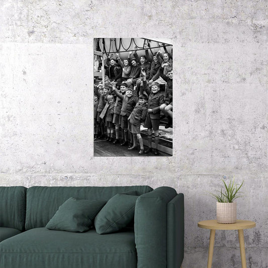 Students Laughing Together Black And White Poster Wall Art Print Home Wall Decor - xonomax