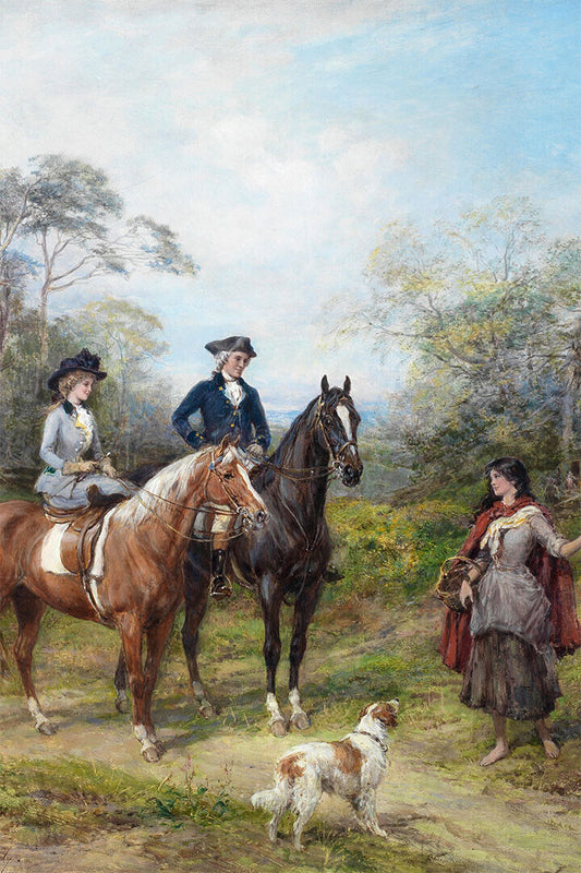 French English A Morning Ride Photo Poster Wall Art Print Home Wall Decor - xonomax