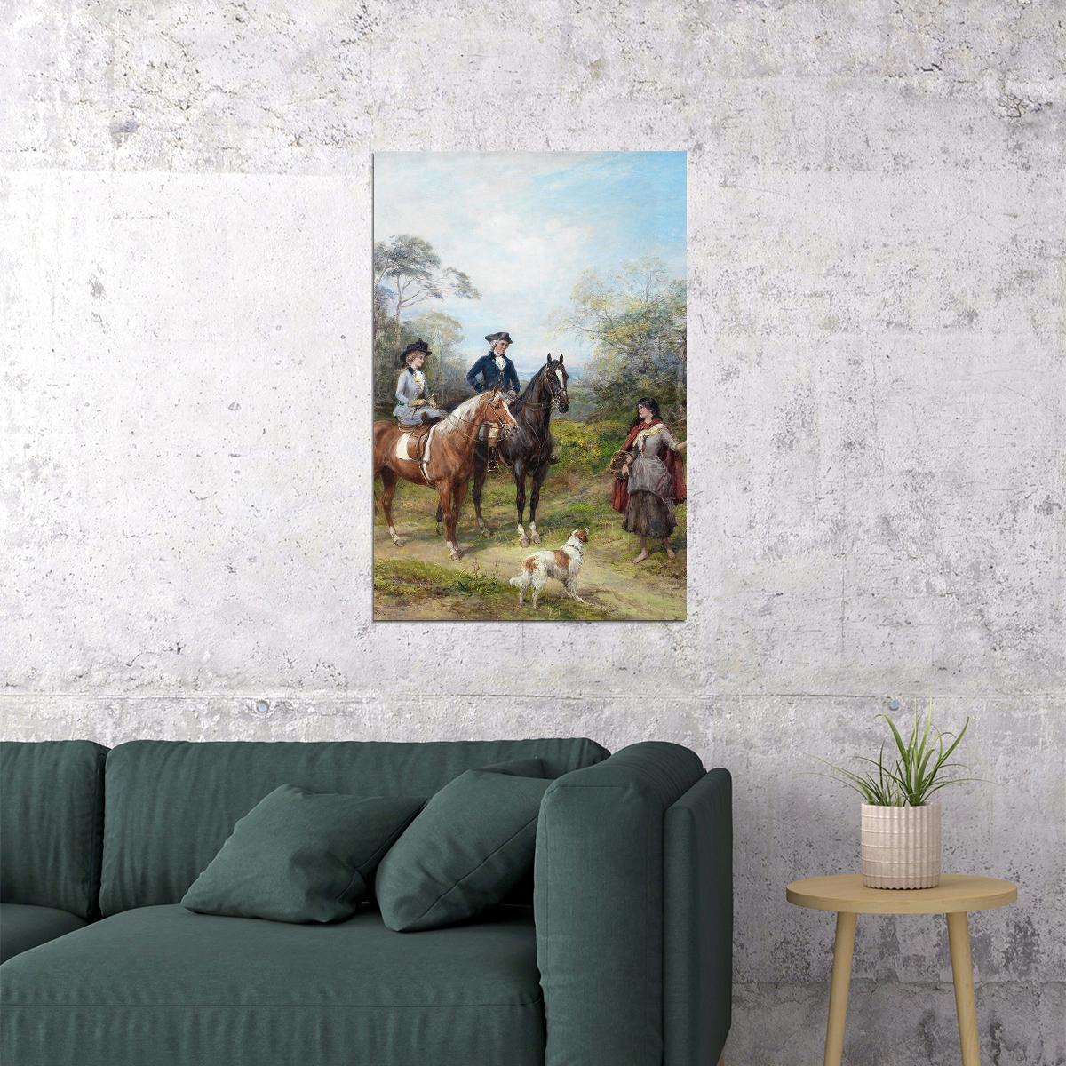 French English A Morning Ride Photo Poster Wall Art Print Home Wall Decor - xonomax