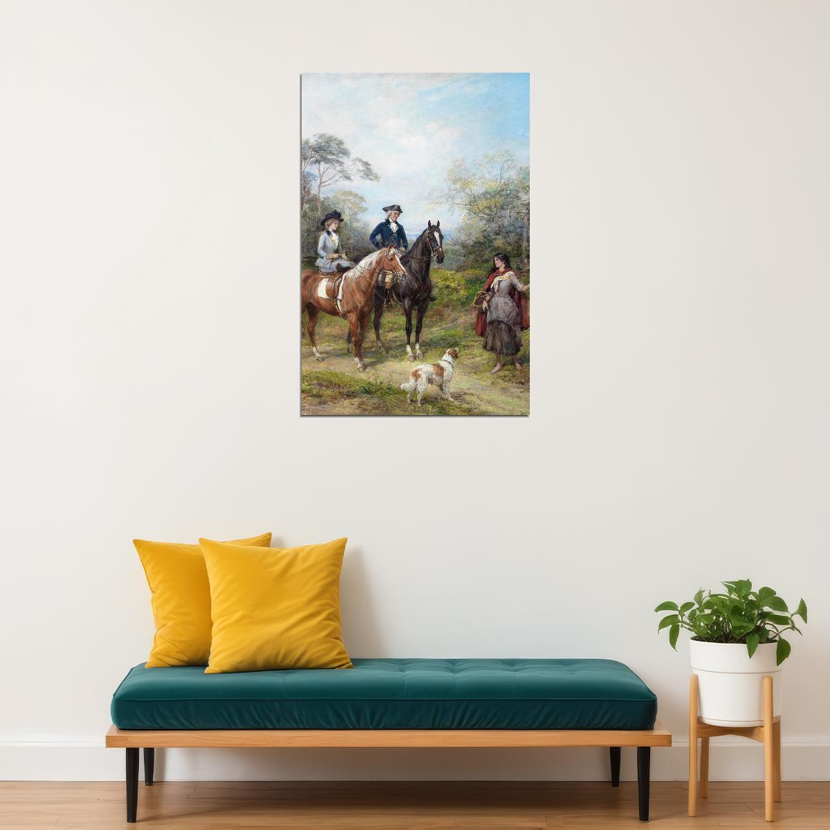 French English A Morning Ride Photo Poster Wall Art Print Home Wall Decor - xonomax