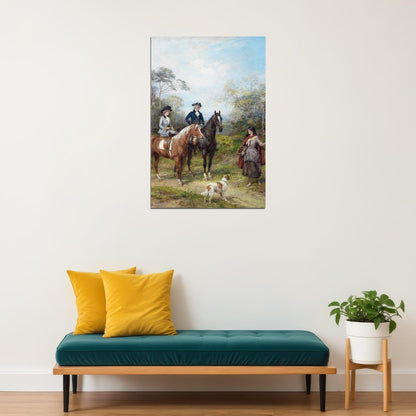 French English A Morning Ride Photo Poster Wall Art Print Home Wall Decor - xonomax