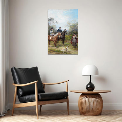 French English A Morning Ride Photo Poster Wall Art Print Home Wall Decor - xonomax