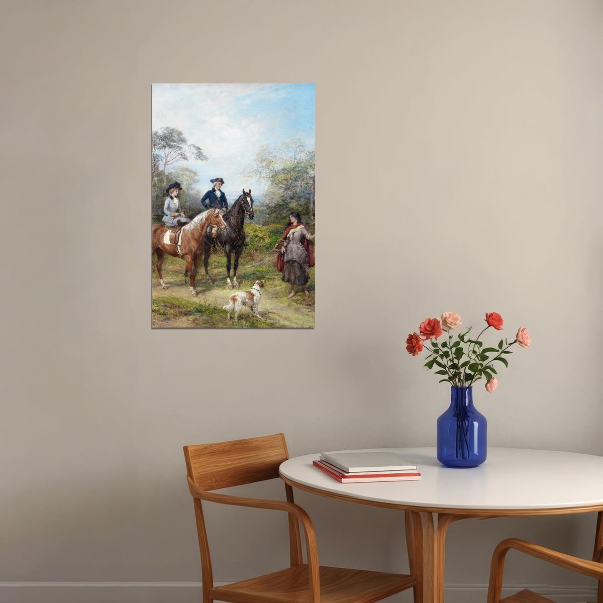 French English A Morning Ride Photo Poster Wall Art Print Home Wall Decor - xonomax