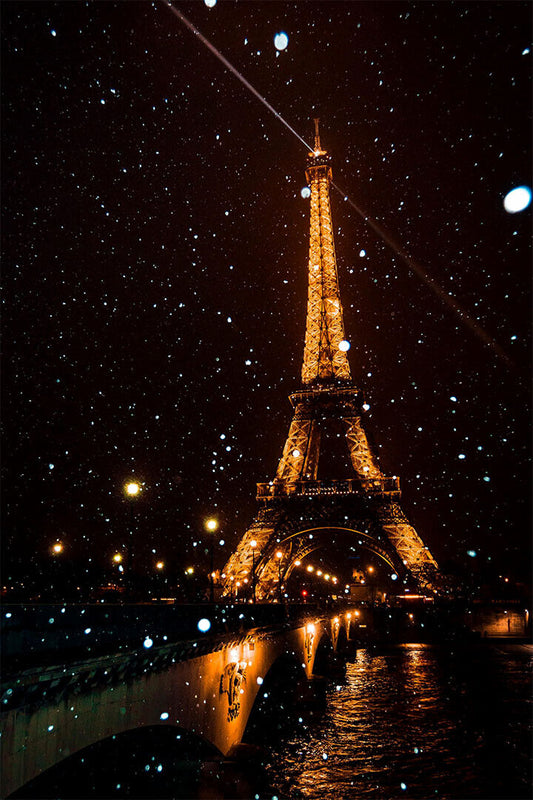 France Paris City Evening Landscape Vintage Photo Poster Wall Art Print Home Wall Decor - xonomax