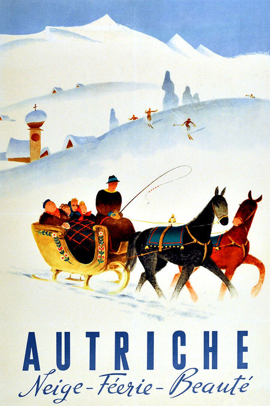 Austria Famous Places Travel Vintage Poster Wall Art Print Home Wall Decor - xonomax