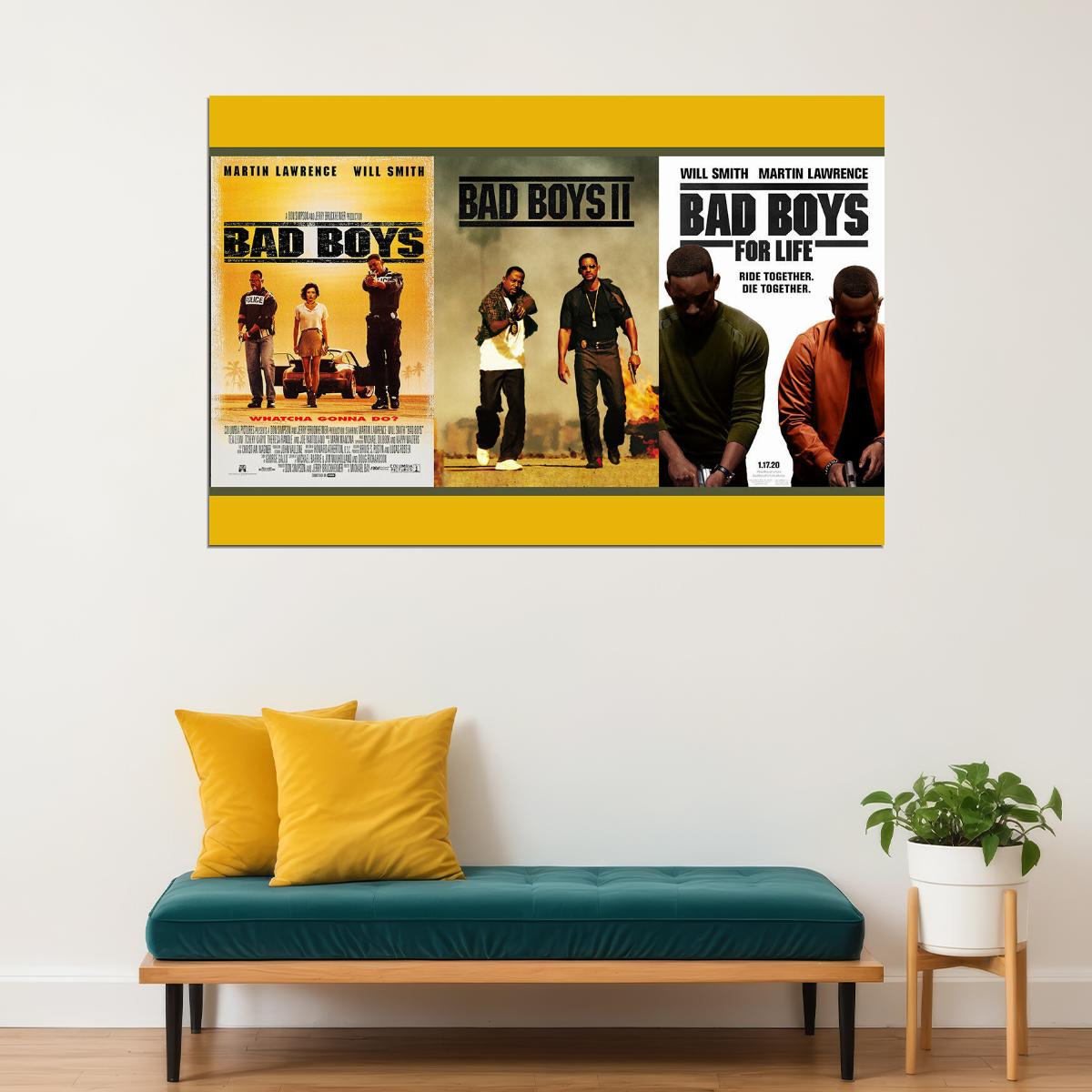 Bad Boys For Life Movie Action Comedy Poster Wall Art Print Home Wall Decor - xonomax