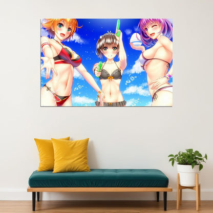 Xenoblade Anime Mythra Nia Pyra Poster Wall Art Print Home Wall Decor - xonomax
