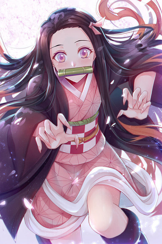 Nezuko Demon Slayer Animation Action Drama Poster Wall Art Print Home Wall Decor - xonomax