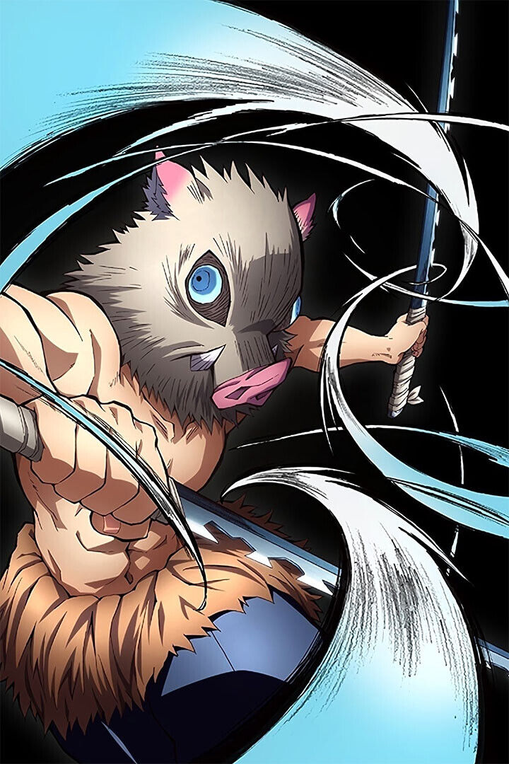 Inosuke Demon Slayer Anime Action Adventure Poster Wall Art Print Home Wall Decor - xonomax