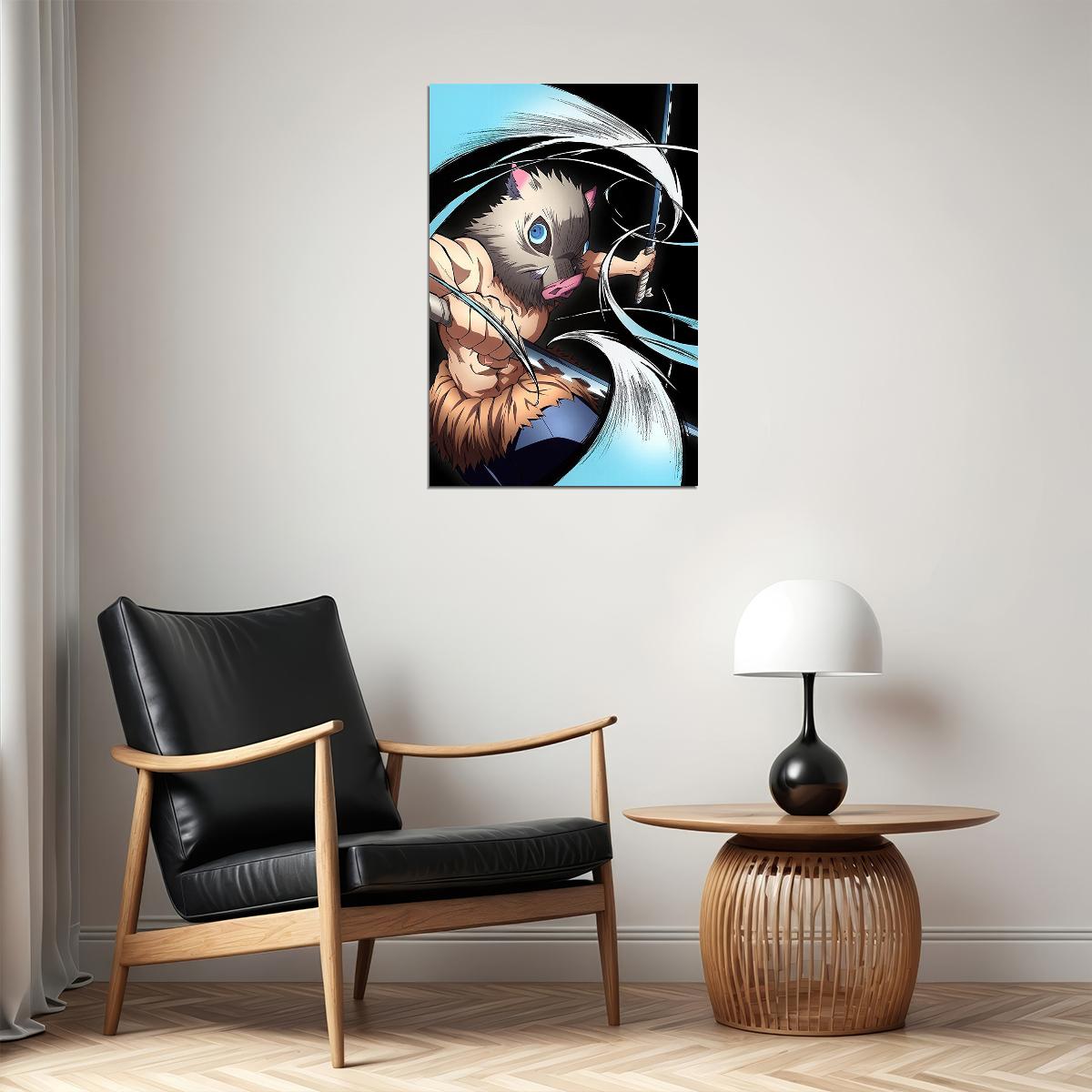 Inosuke Demon Slayer Anime Action Adventure Poster Wall Art Print Home Wall Decor - xonomax