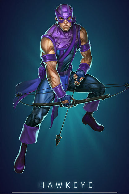 Hawkeye Movie Action Adventure Poster Wall Art Print Home Wall Decor - xonomax