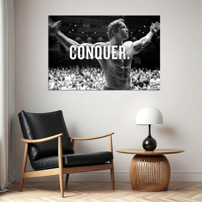 Arnold Schwarzenegger Motivation Bodybuilding Poster Wall Art Print Home Wall Decor - xonomax