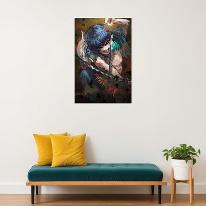 Inosuke Demon Slayer Anime Action Adventure Poster Wall Art Print Home Wall Decor - xonomax