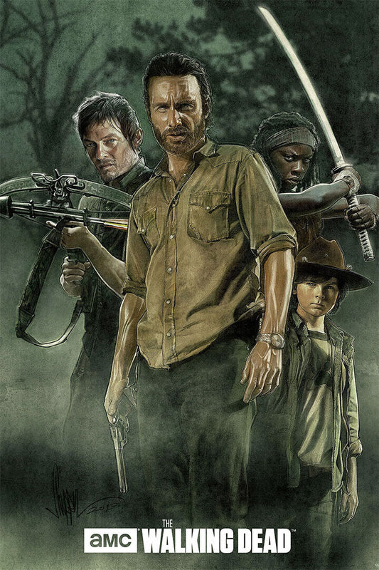 The Walking Dead Movie Characters Horror Poster Wall Art Print Home Wall Decor - xonomax