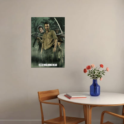 The Walking Dead Movie Characters Horror Poster Wall Art Print Home Wall Decor - xonomax